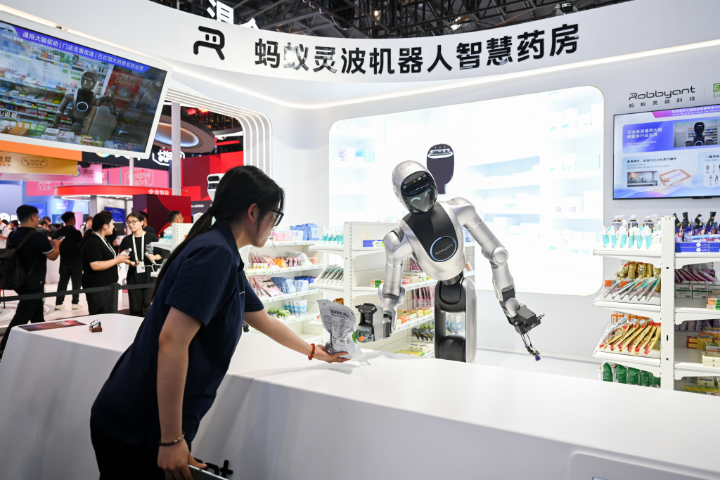 螞蟻機器人智慧藥房遞藥